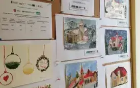 Zdjęcia prac wykonanych podczas  warsztat&oacute;w zorganizowanych przez Ekodoradczynię Gminy Opat&oacute;w w projekcie &bdquo;Śląskie. Przywracamy błękit&rdquo;  5