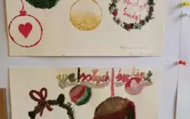 Zdjęcia prac wykonanych podczas  warsztat&oacute;w zorganizowanych przez Ekodoradczynię Gminy Opat&oacute;w w projekcie &bdquo;Śląskie. Przywracamy błękit&rdquo;  6