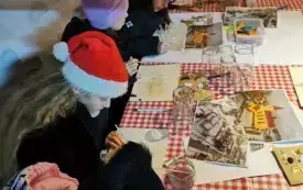 Zdjęcia prac wykonanych podczas  warsztat&oacute;w zorganizowanych przez Ekodoradczynię Gminy Opat&oacute;w w projekcie &bdquo;Śląskie. Przywracamy błękit&rdquo;  12