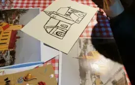 Zdjęcia prac wykonanych podczas  warsztat&oacute;w zorganizowanych przez Ekodoradczynię Gminy Opat&oacute;w w projekcie &bdquo;Śląskie. Przywracamy błękit&rdquo;  14