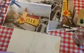 Zdjęcia prac wykonanych podczas  warsztat&oacute;w zorganizowanych przez Ekodoradczynię Gminy Opat&oacute;w w projekcie &bdquo;Śląskie. Przywracamy błękit&rdquo;  18