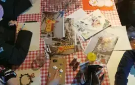 Zdjęcia prac wykonanych podczas  warsztat&oacute;w zorganizowanych przez Ekodoradczynię Gminy Opat&oacute;w w projekcie &bdquo;Śląskie. Przywracamy błękit&rdquo;  20