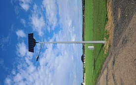 Montaż ulicznego oświetlenia solarnego w Wilkowiecku, zdj.  3