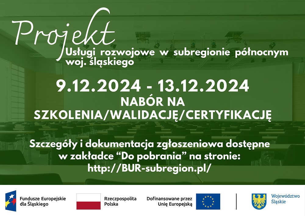 Plakat - Usługi rozwojowe subregionu