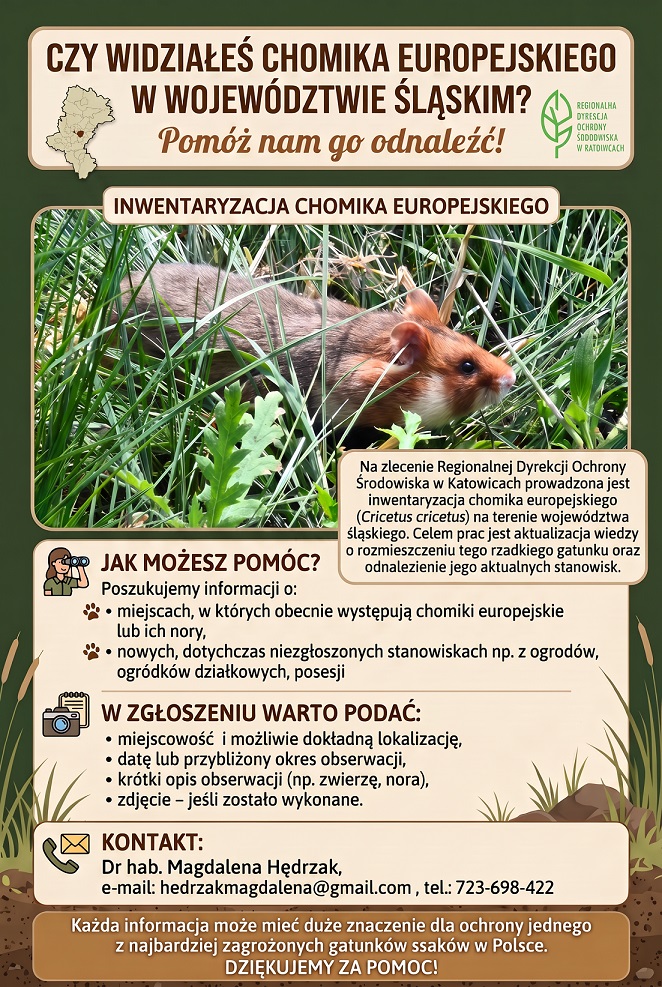 Plakat informacyjny dot. akcji
