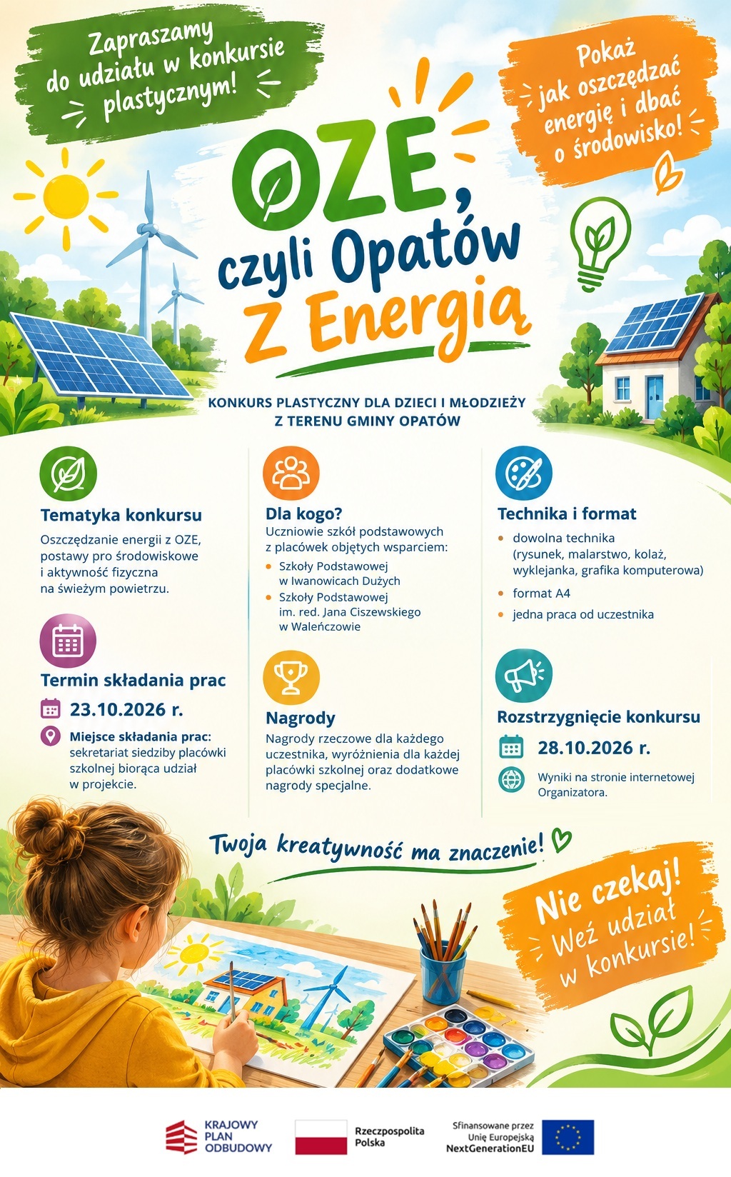 Plakat promujący konkurs