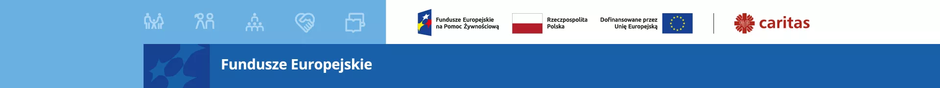 Loga Fundusze Europejskie, Caritas